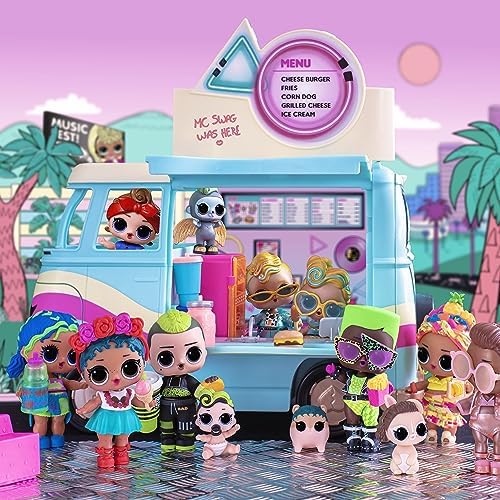 L.O.L. Surprise! 5-N-1 Grill Groove Camper Fully-Furnished Playset with Multiple Surprises Great Gift for Kids Ages 4, Multicolor, 580645.