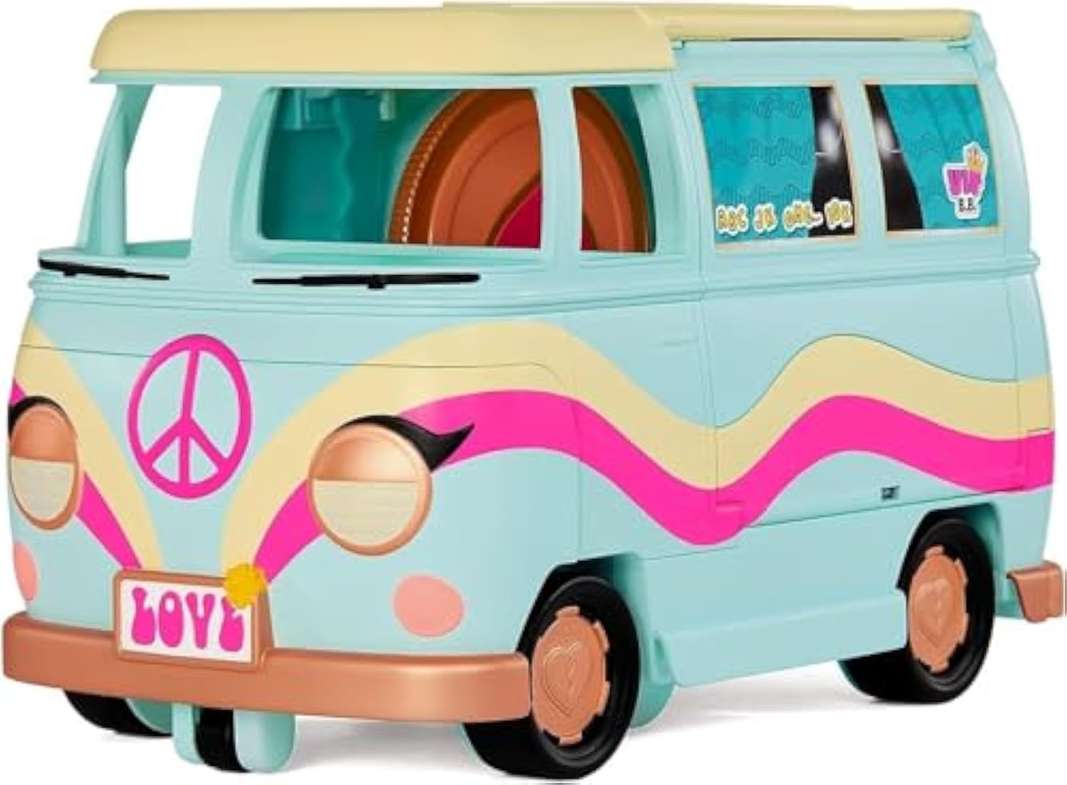 L.O.L. Surprise! 5-N-1 Grill Groove Camper Fully-Furnished Playset with Multiple Surprises Great Gift for Kids Ages 4, Multicolor, 580645.